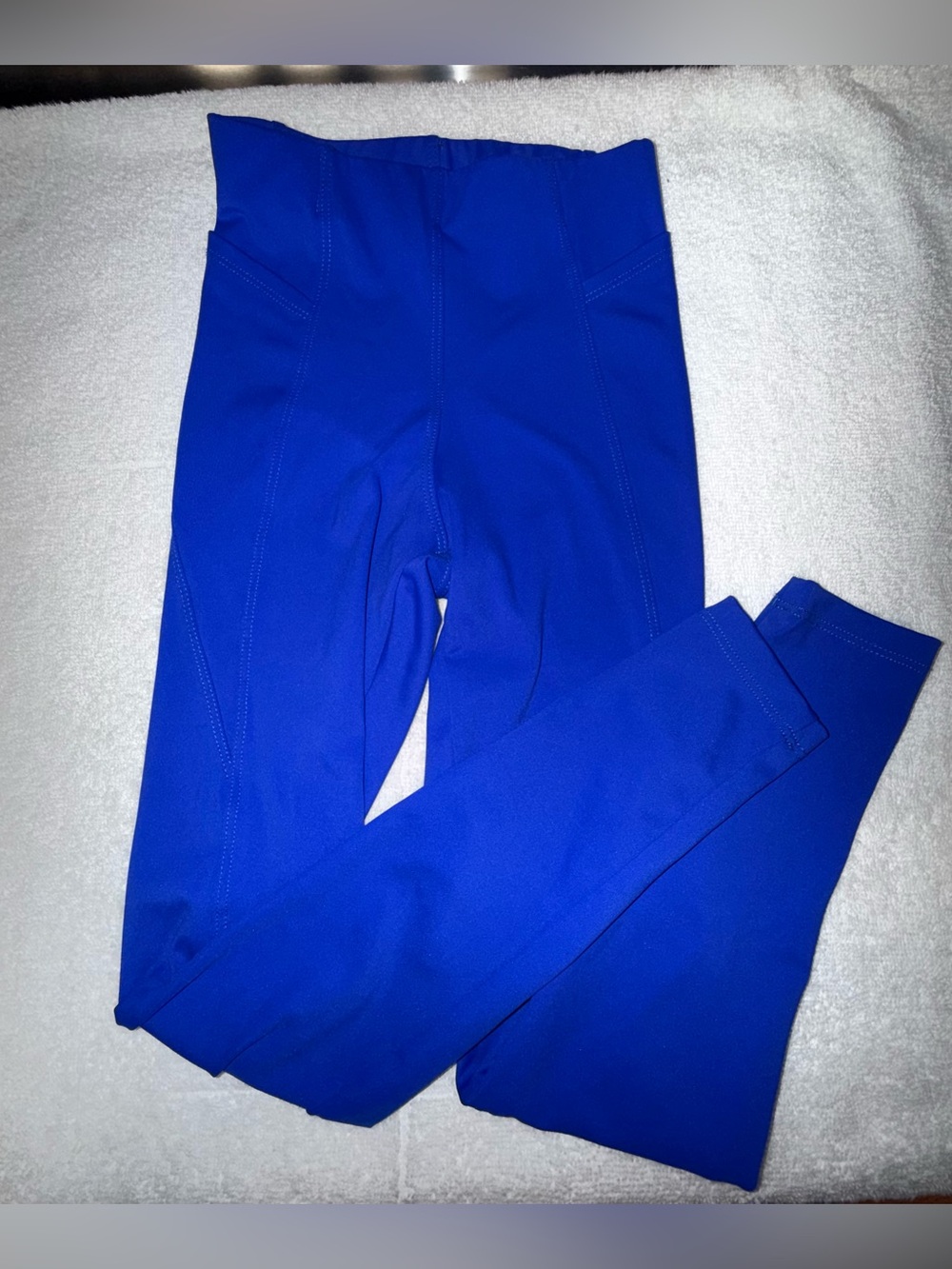 Five Dancewear Bright Royal Blue High-Waist Leggings Size Youth X-Large